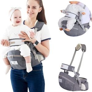 Grey Baby hip carrier